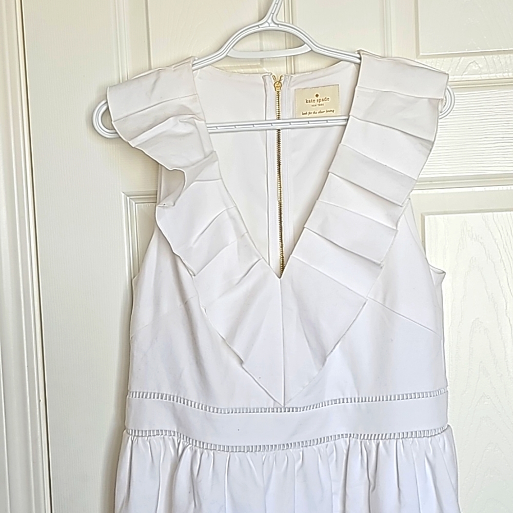 Kate Spade white dress size 12 - Picture 5 of 12